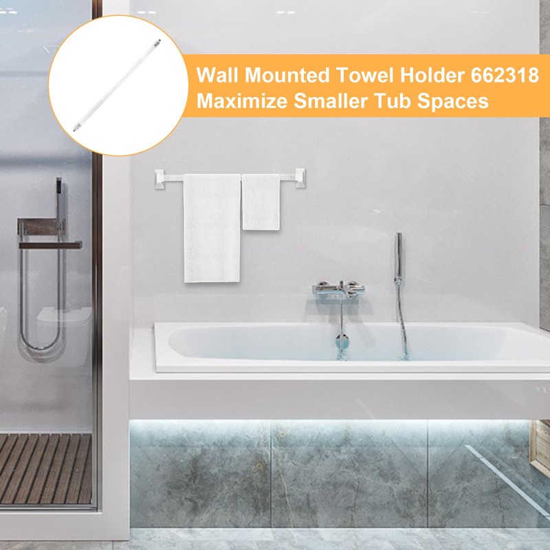 24 Inch Clear Replacement Bathroom Towel Bar ， Towel Bar