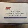 SDC Security Door Controls 480-4SB Surface Flush Mount Box Black