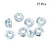 sourcing map 5/16"-18 Serrated Flange Hex Lock Nuts, Carbon Steel