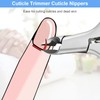CGBE Cuticle Trimmer, Professional Cuticle Nippers Remover Tools, Non-Slip Silicone
