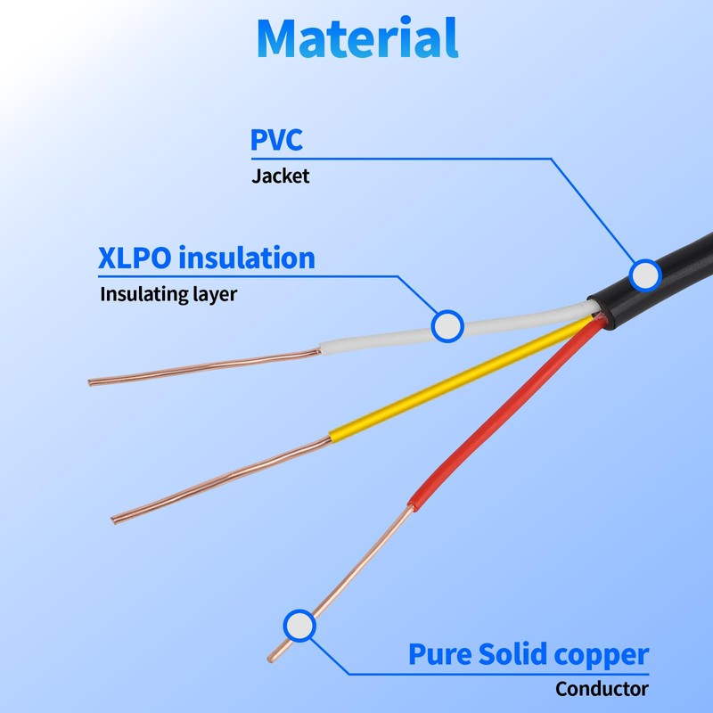 18/3 Solid Sprinkler System Wire 100ft, 18 Gauge Irrigation Wires