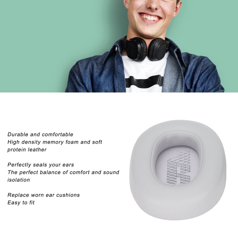 Replacement Earpads Protein Leather Noise Isolation Memory Foam Ear Cushions