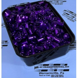 DZUS ANODIZED ALUMINUM DZUS FASTENERS - PURPLE - 7/16” - .500