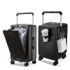 Hard Shell Trolley Suitcases Lightweight Front Opening 20 Inches PC