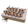 10PCS Robin Bird Christmas Tree Decoration Craft VERY CUTE Artificial