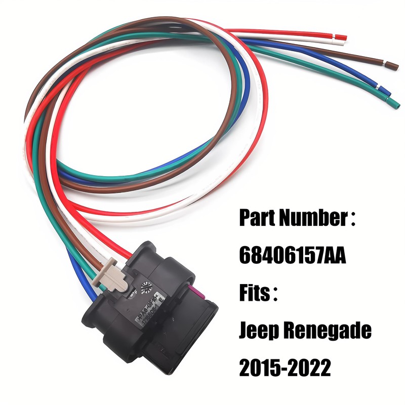 Alicatong Rear Taillight Harness Connector OEM Part Number 68406157AA Compatible