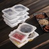 40PCS Double Compartment Condiment Container, Portable Reusable Sauce Container with