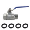 Fitvell 304 Stainless Steel Garden Hose Shut Off Valve Full