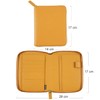 Moterm Zippered Leather Cover for A6-Notebooks - Fits Hobonichi Original,