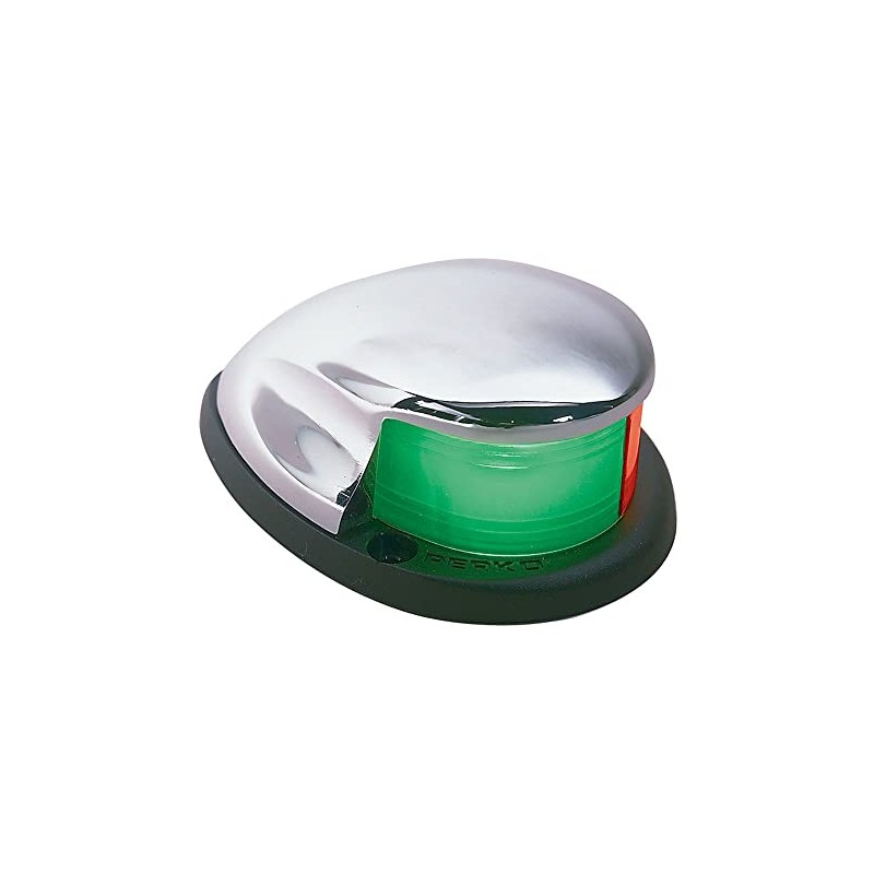 Perko 0227DP0CHR Horizontal-Mount Bi-Color Navigation Light