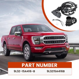 YCLL 7 Way Trailer Brake Control Hitch Tow Wiring Connector Harness Kit w/Park Aid for Ford F-150 2009-2014, OE# 9L3Z-15A416-B,9L3Z15A416B