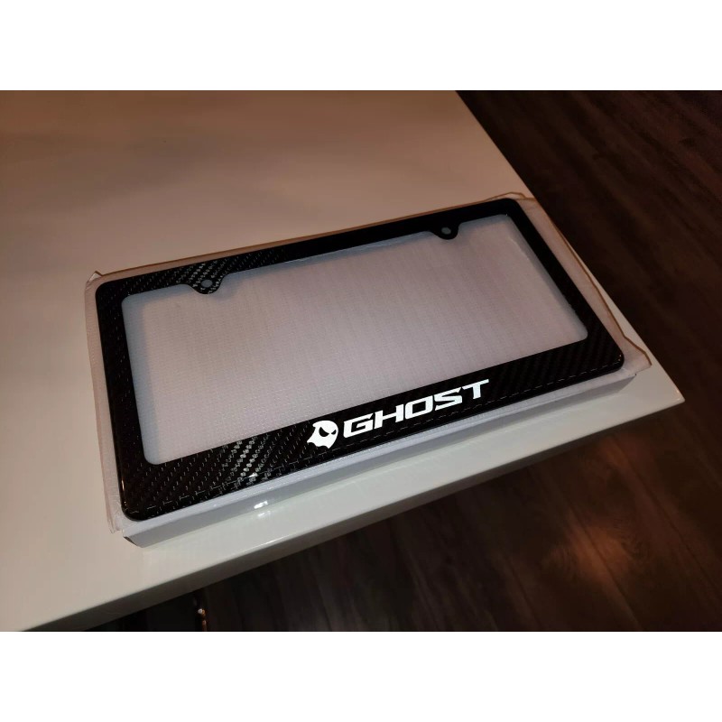racing license plate frame Ghost Logo Street Racing Carbon Fiber