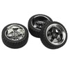 Pxyelec 4pcs Black 1/10 Scale Off Road Car RC Tyre