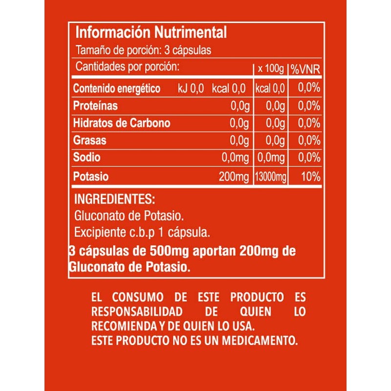 Prettán XIII Suplemento Gluconato de Potasio 200 mg Frasco con