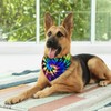 Modern Rainbow Tie Dye Hippie Bohemia Dog Bandana Scarf Triangle
