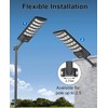 JAYNLT Solar Street Lights, Solar Security Flood Lights, 2 Pack