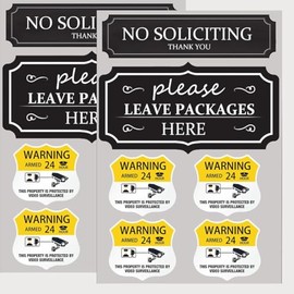 No Soliciting Sign Sticker