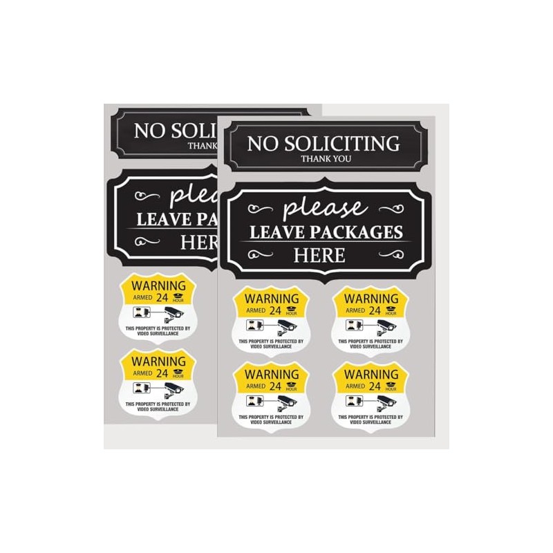 No Soliciting Sign Sticker