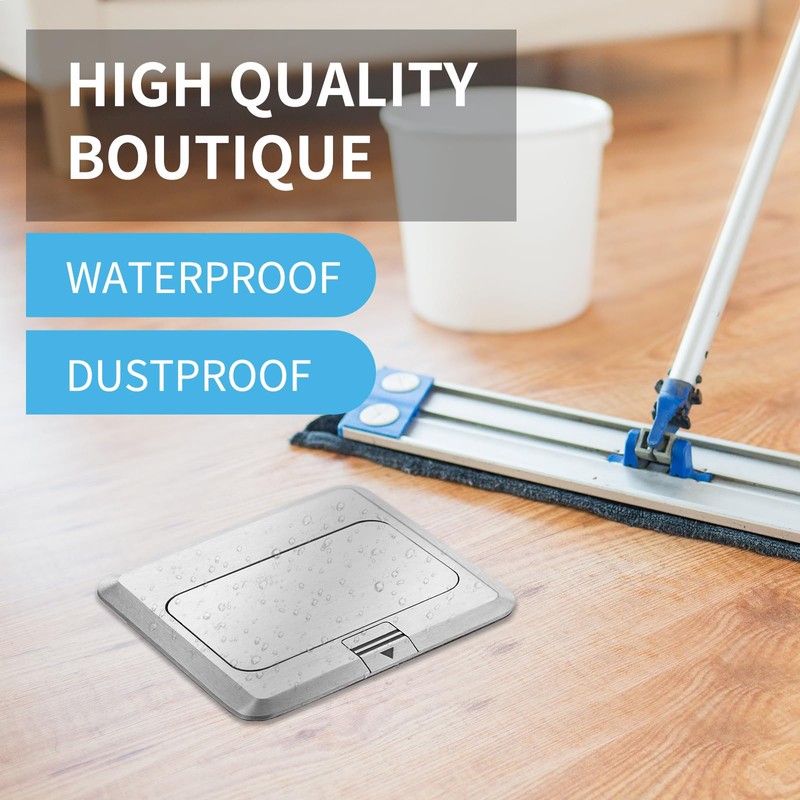 Vagueior Pop-Up Floor Box Kit, Waterproof Electrical Outlet Cover Box,