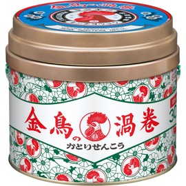 Golden Bird Swirl Mosquito Repelling Incense 30 Rolls Can (Quasi-Drug)