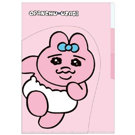Kamiojapan Panchu Rabbit [Pocket File] Die Cut Pocket 3 Index Clear File / Running