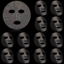 Maitys 200 Sheets Facial Plastic Mask Disposable Facial Sheet Mask Transparent Face Masks Skincare Preservative DIY Clear Spa Thin Plastic Wrap Moisture Retention