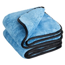 Car4Good ® Premium 2er Set Mikrofasertücher mit 1200 GSM, saugstark und ultra weiche fusselfreie Poliertücher 40 x 40 cm f. Auto, Motorrad und Haushalt