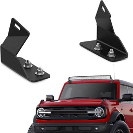 YITAMOTOR 42 inch Curved LED Light Bar Mounting Bracket Compatible with Ford Bronco 2021-2022 (Light Bar Not Included) Upper Over-Offroad Lighting Fog Driving Light Windshield Roof Mounts
