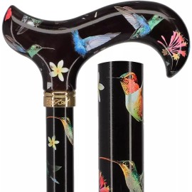 Royal RC Canes Flight of the Hummingbird Designer Derby Adjustable Walking Cane