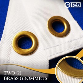 UD_G128 Combo Pack: American USA Flag 3x5 Ft & Alaska Flag 3x5 Ft, Both Embroidered SPUN Polyester, Indoor/Outdoor, Brass Gromme