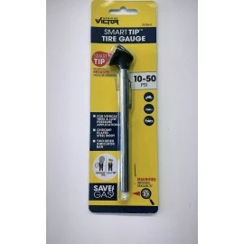 VICTOR Smart Tip Pencil Style Tire Pressure Gauge 10-50 PSI with Pocket 70925-8