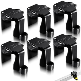 Hanaive 6 Pack Boat Fender Clips Boat Bumper Clips Adjustable Pontoon Boat Accessories Pontoon Rail Fender Hanger Adjustable Fender Cleats for Bumpers Accessories (Classic)