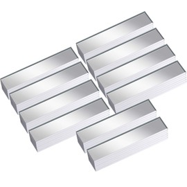 3/8 x 2 Inch Mirror Mosaic Tile Rectangular Small Mosaic Mirrors DIY Craft Mirrors Decorative Glass Mirrors for Household Wall Ceiling Decorations (100 Pieces)