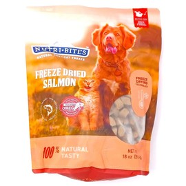 Nutri Bites Freeze Dried Salmon Dog Treats 18 oz