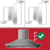 SPARES2GO Universal Cooker Hood External Vent Kit 4" 5" 6"