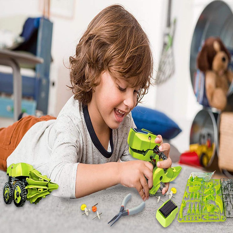 3 in 1 Educational Solar Dinosaurs Robot Building Kit DIY