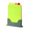 Tiardey 4PCS Colour Coded Chopping Boards Set Durable, Scratch-Resistant, Anti-Slip,