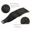 WENNALIFE Tape-in Extensions, Real Hair, Set of 20, 50 g,