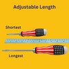 Screwdriver (3 PCS) 2 in 1 Adjustable Length, Reversible Dual