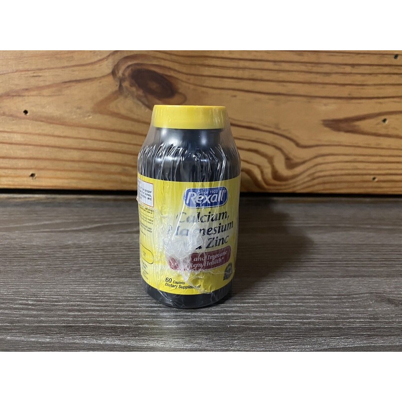 Rexall Calcium Magnesium and Zinc Multimineral 3pk 180 Caplets EXP:6/26