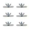 YHXiXi 6PCS Adjustable Sliding AC Vent Kit Butterfly Shaped Screws
