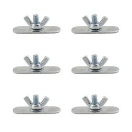 YHXiXi 6PCS Adjustable Sliding AC Vent Kit Butterfly Shaped Screws Portable Air Conditioner Window Kit Accessories Parts Screws and Nuts AC Window Seal Kit Portable Air Conditioner Sliding Window Kit