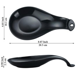 ReaNea Plastics Spoon Rest 2 Piece, Spoon Holder for Stove Top, kitchen utensils Holder for Ladles, Tongs, Spatula, Stove Spoon Holder, Dishwasher Safe