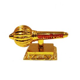 Imagine Mart Golden Gada for Car Dashboard Bahubali Hanuman Gada/Bajrang Bali Gada for Gift Decorative