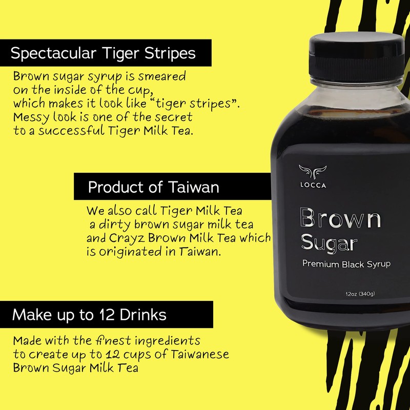 Brown Sugar Syrup, Brown Sugar Boba Syrup, Black Sugar Syrup,