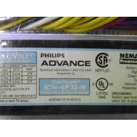Phillips Icn-4P32-N Centium Electronic Ballast 120-277V 50/60Hz Icn-4P32-N