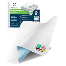 Sensalou Waterproof Bed Pad Reusable 75x90 cm - Washable Incontinence Underpad for Babies, Adults & Elderly - Extra Large Absorbent Mattress Protector up to - OEKO-TEX Certified (2, 90 x 200 cm)