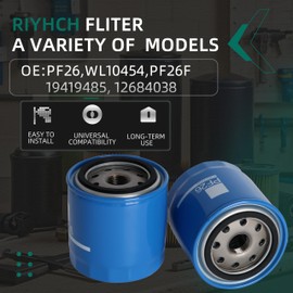 PF26 Oil Filter fit for chevy Silverado fit for GMC Sierra 2500HD 3500 HD for 6.6L Duramax Diesel Engine 2020-2024(6 Pack)