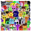 50Pcs Sprunki Plush Stickers, Cute Cartoon Incredibox Game Waterproof Graffiti
