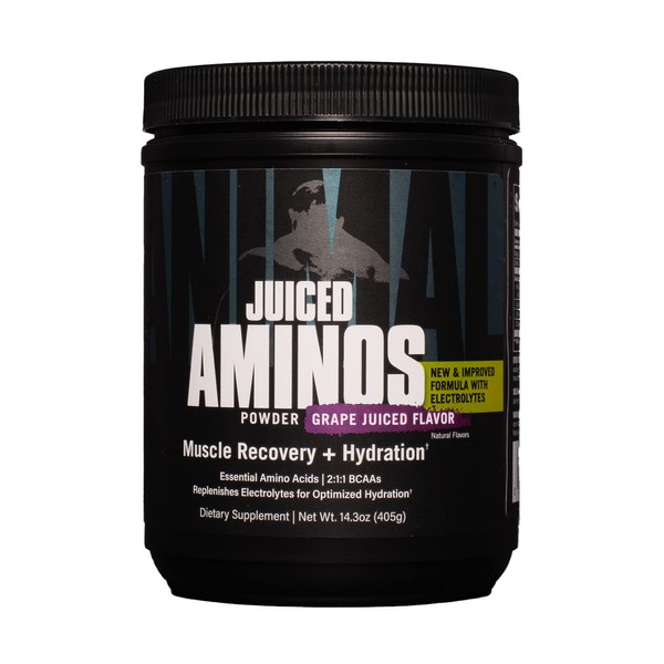 Animal Juiced Amino Acids - BCAA/EAA Matrix Plus Hydration with Electrolytes and Sea Salt Anytime Recovery and Improved Performance - 30 Servings